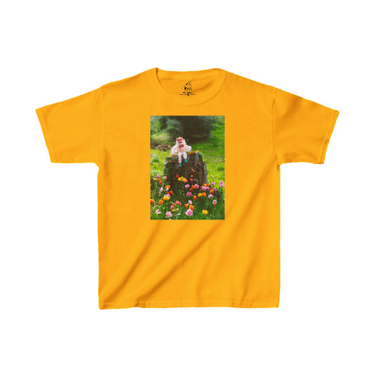 Kids - Pinky In Flowers T-Shirt