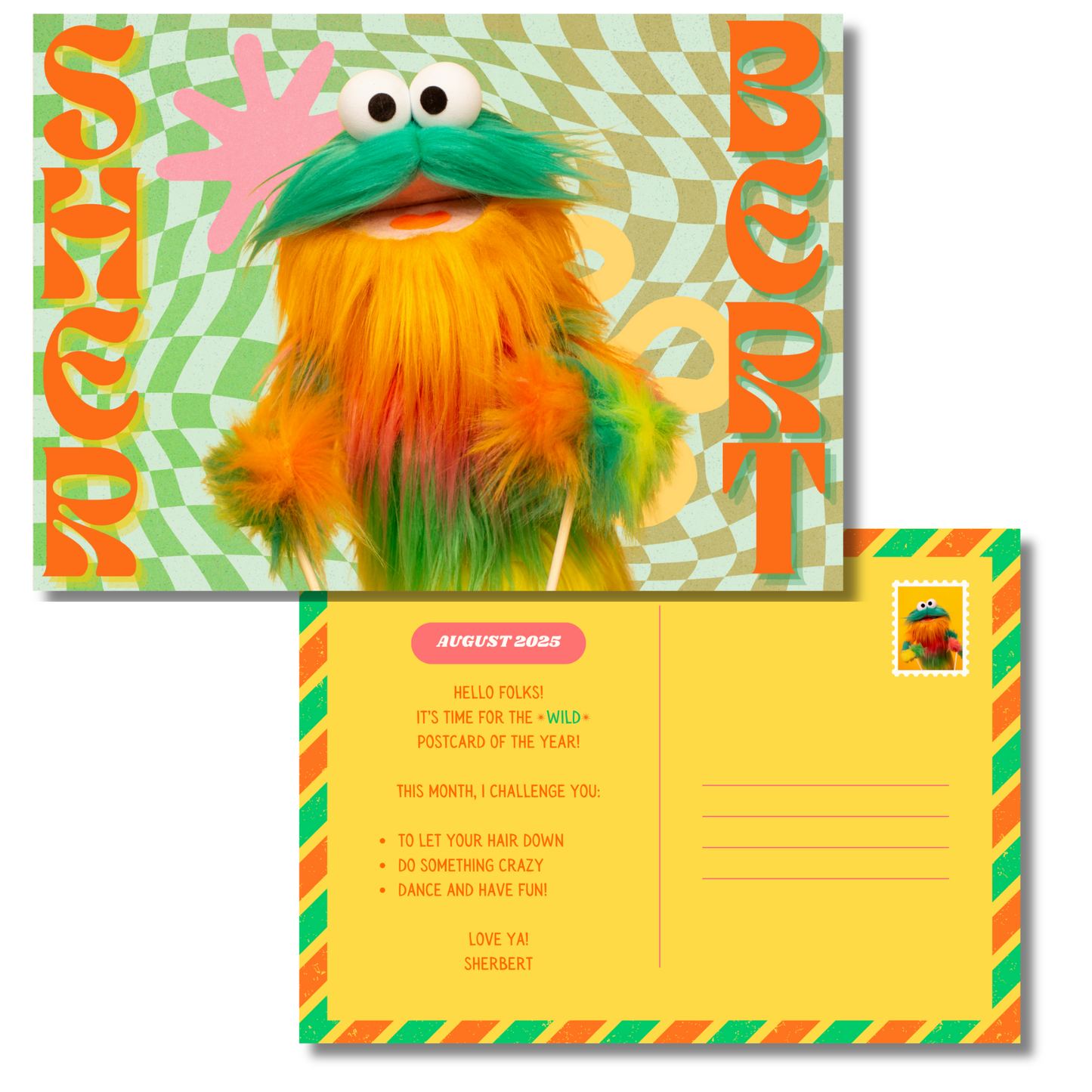 August 2025 - Sherbert - Exclusive Patreon Postcard