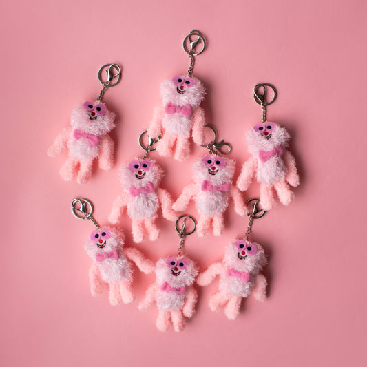 Puny Pinky Plushie Pocket Pal Keychain