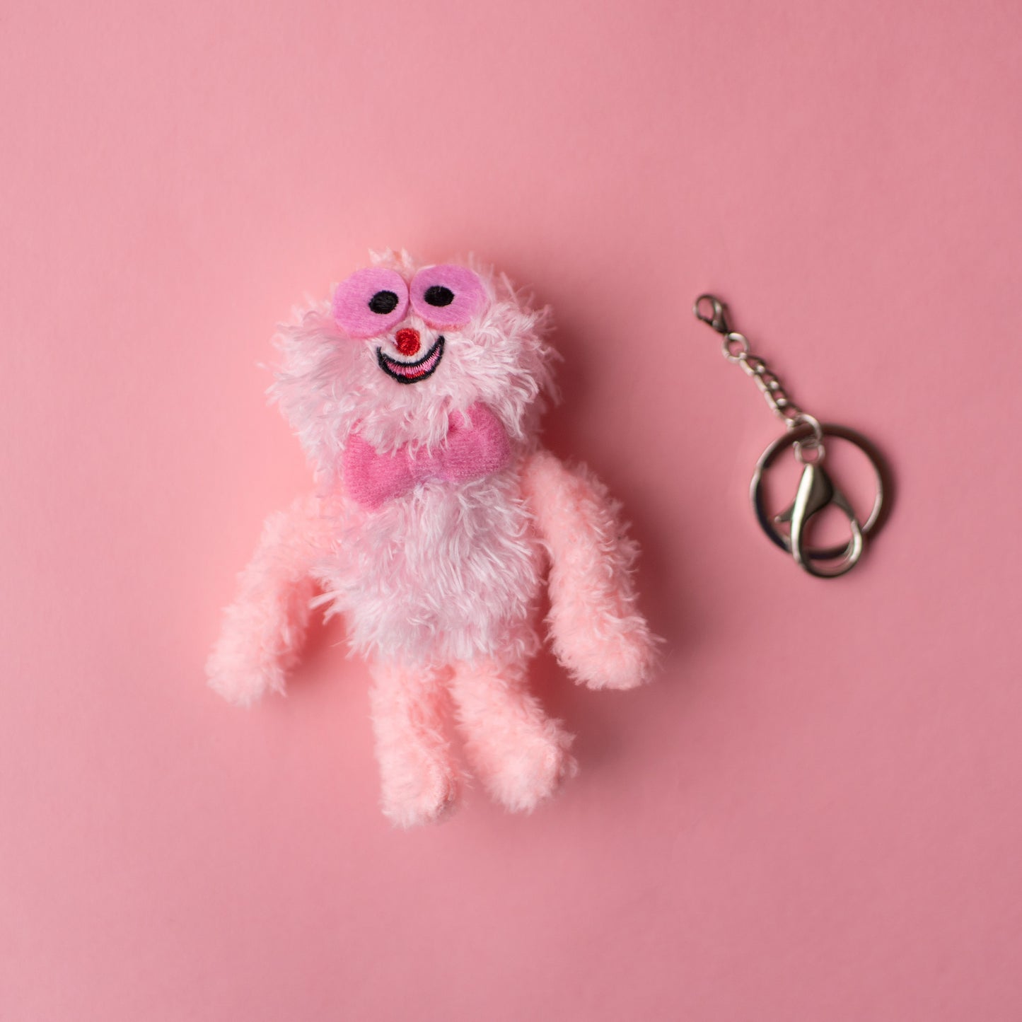 Puny Pinky Plushie Pocket Pal Keychain