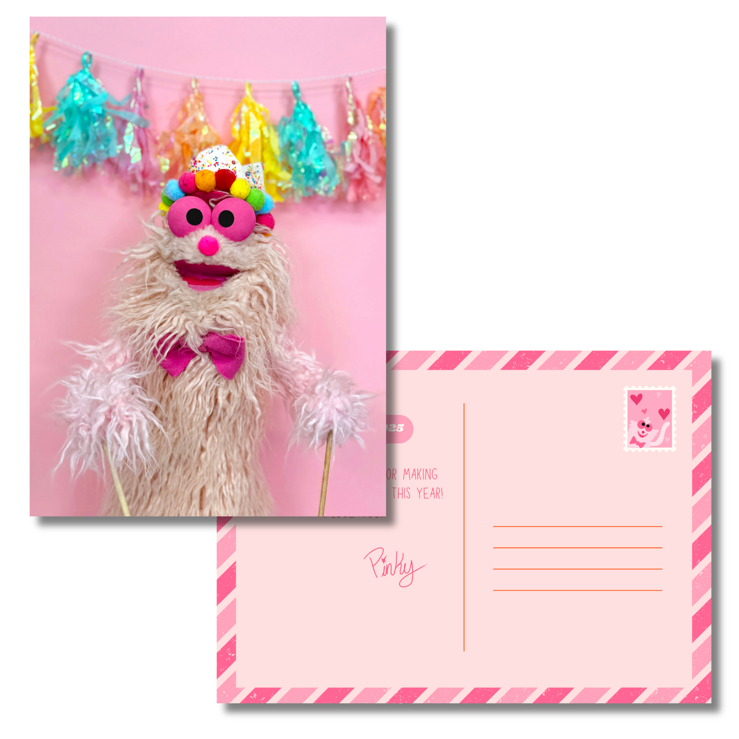 February 2025 - Pinky's Birthday - Exclusive Patreon Postcard