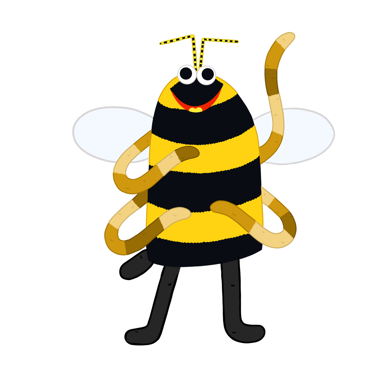 Greg The Wasp Die-Cut Vinyl Sticker
