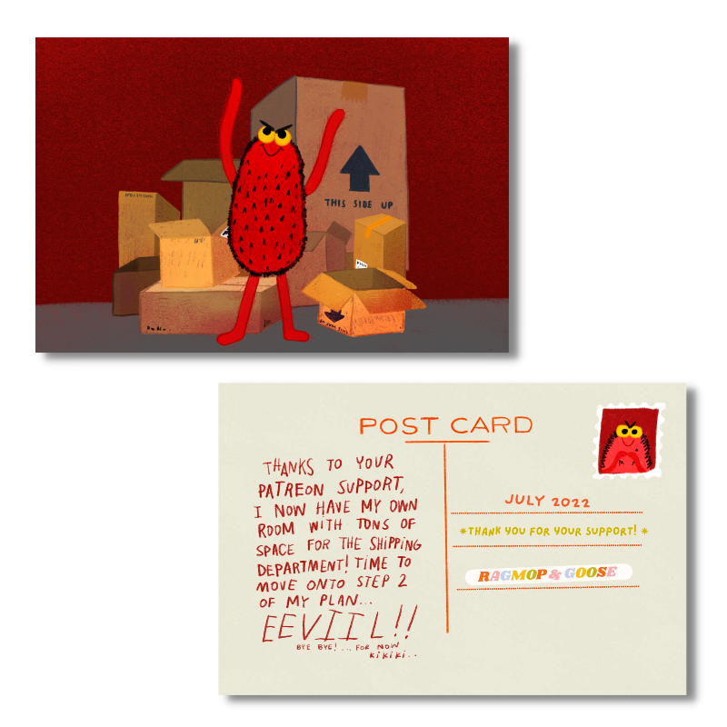 July 2023 - Diablo's Boxes - Exclusive Patreon Postcard