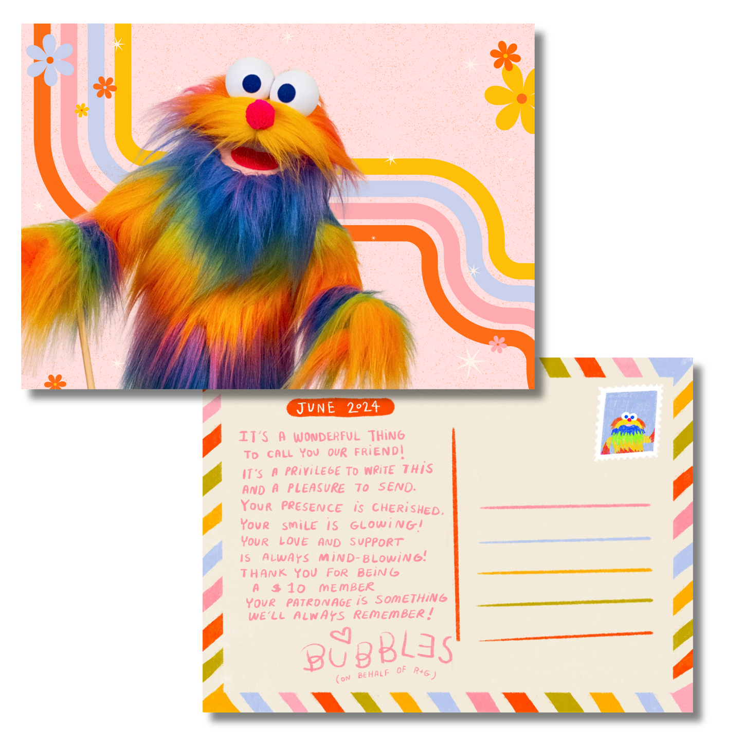 June 2024 - Bubbles - Exclusive Patreon Postcard