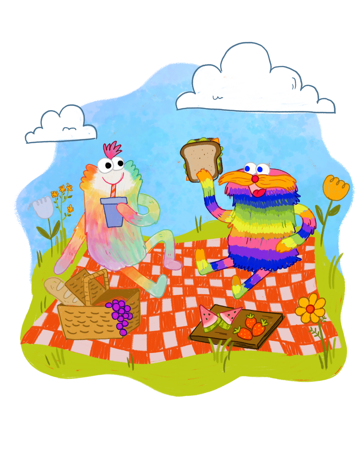 2026 June Sticker - Juniper & Bubbles - Patreon Exclusive
