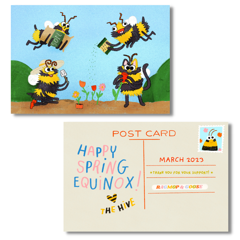March 2023 - Bee Soltice - Exclusive Patreon Postcard