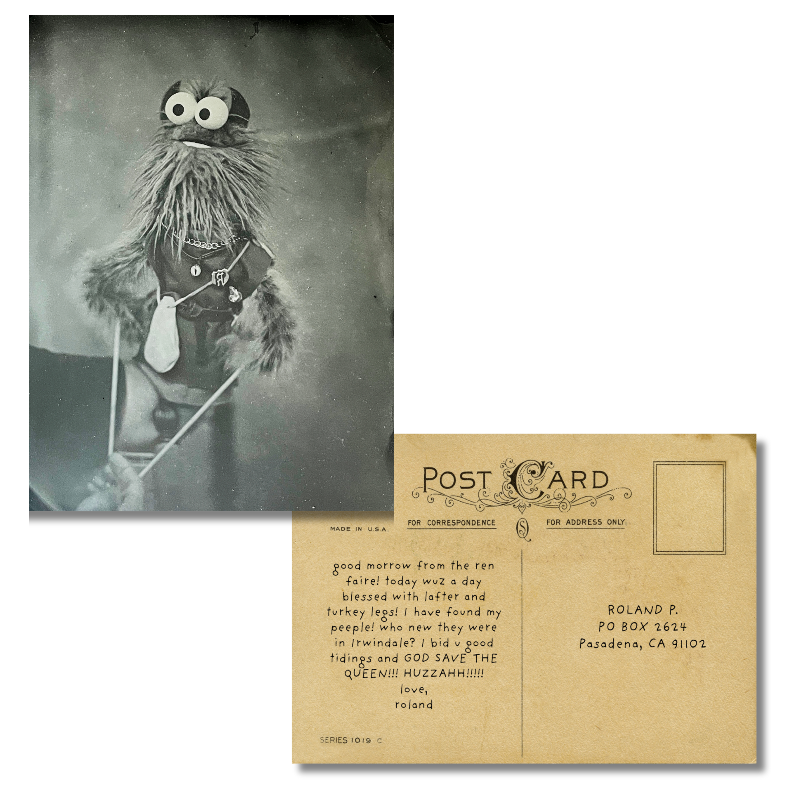 May 2022 - Roland Tin-Type Portrait - Exclusive Patreon Postcard
