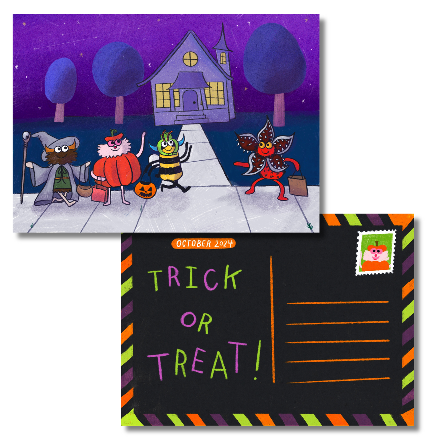 October 2024 - Trick or Treat - Exclusive Patreon Postcard
