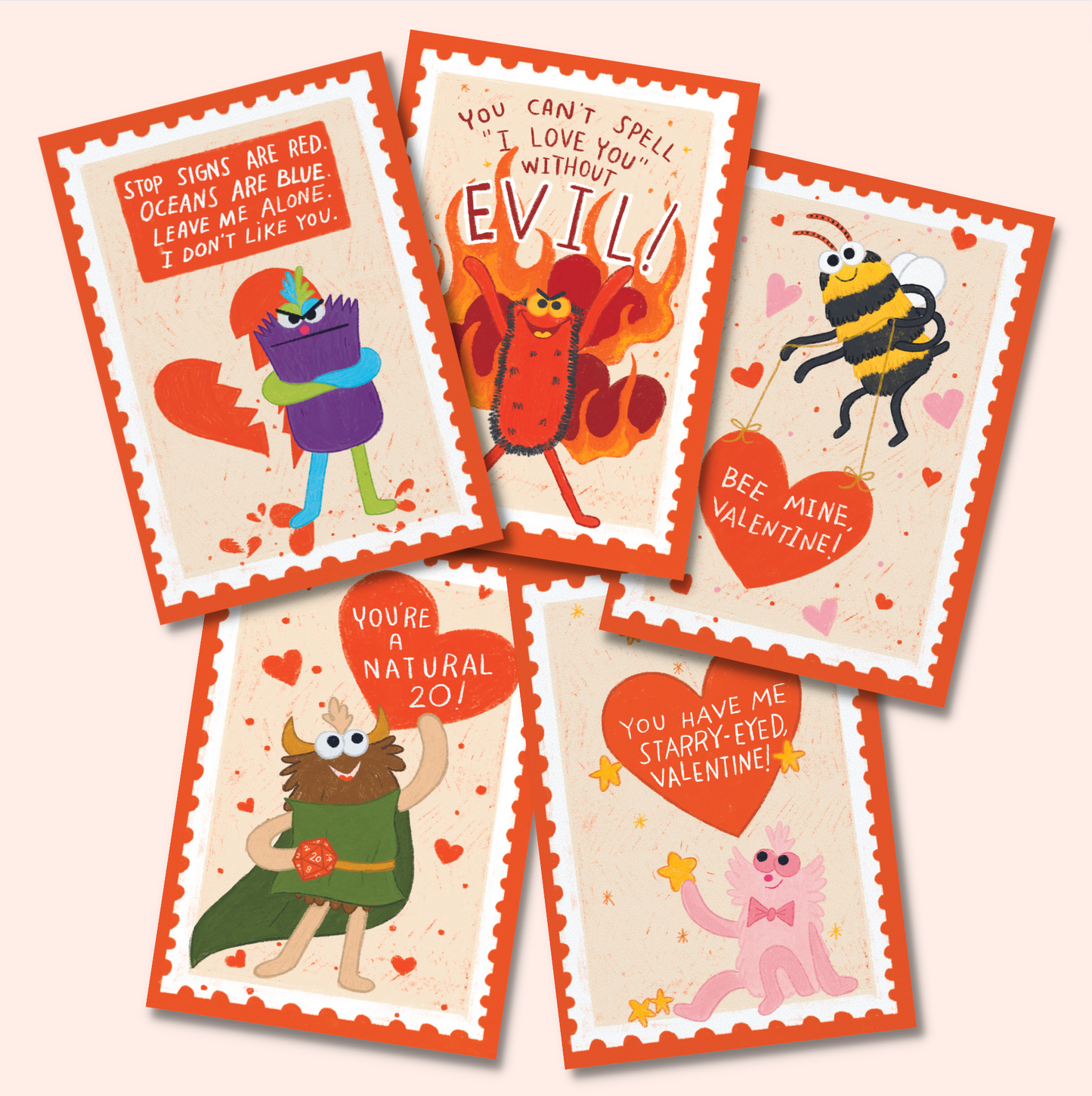 DIABLO'S MISPRINT Valentine Card Set