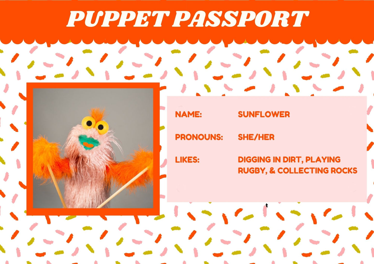 Sunflower - Hand & Rod Puppet