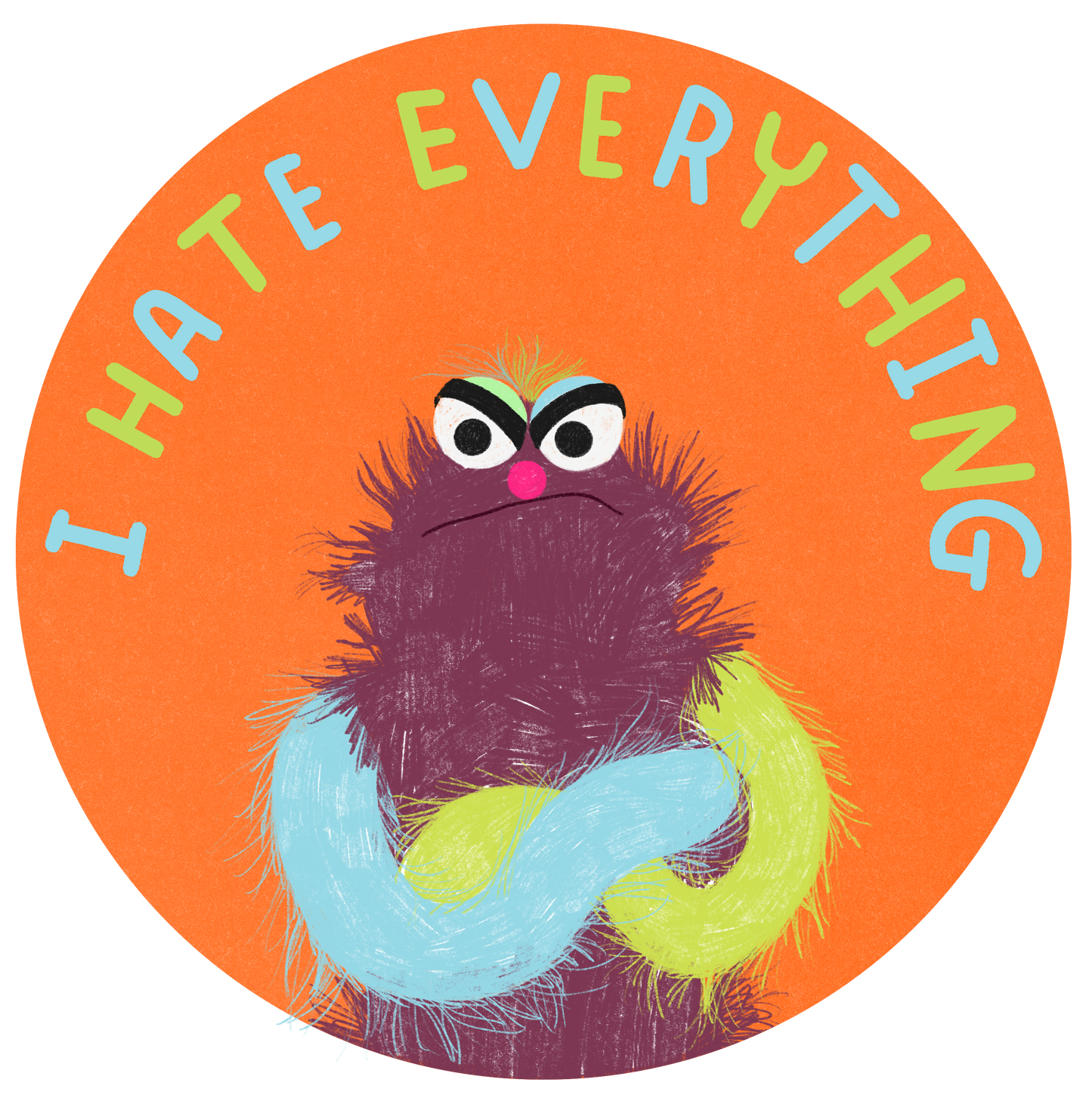 Dolly "I hate everything" - Vinyl Sticker
