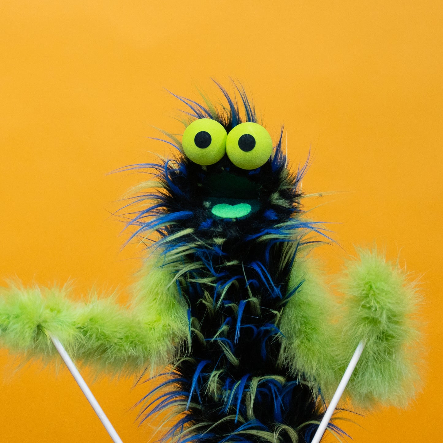 Green Zigzag- Hand & Rod Puppett ✷PRE-ORDER✷