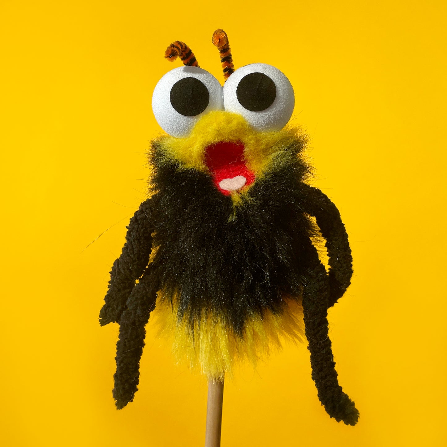 Tiny Honey Butter Popcorn (Finger Puppet)