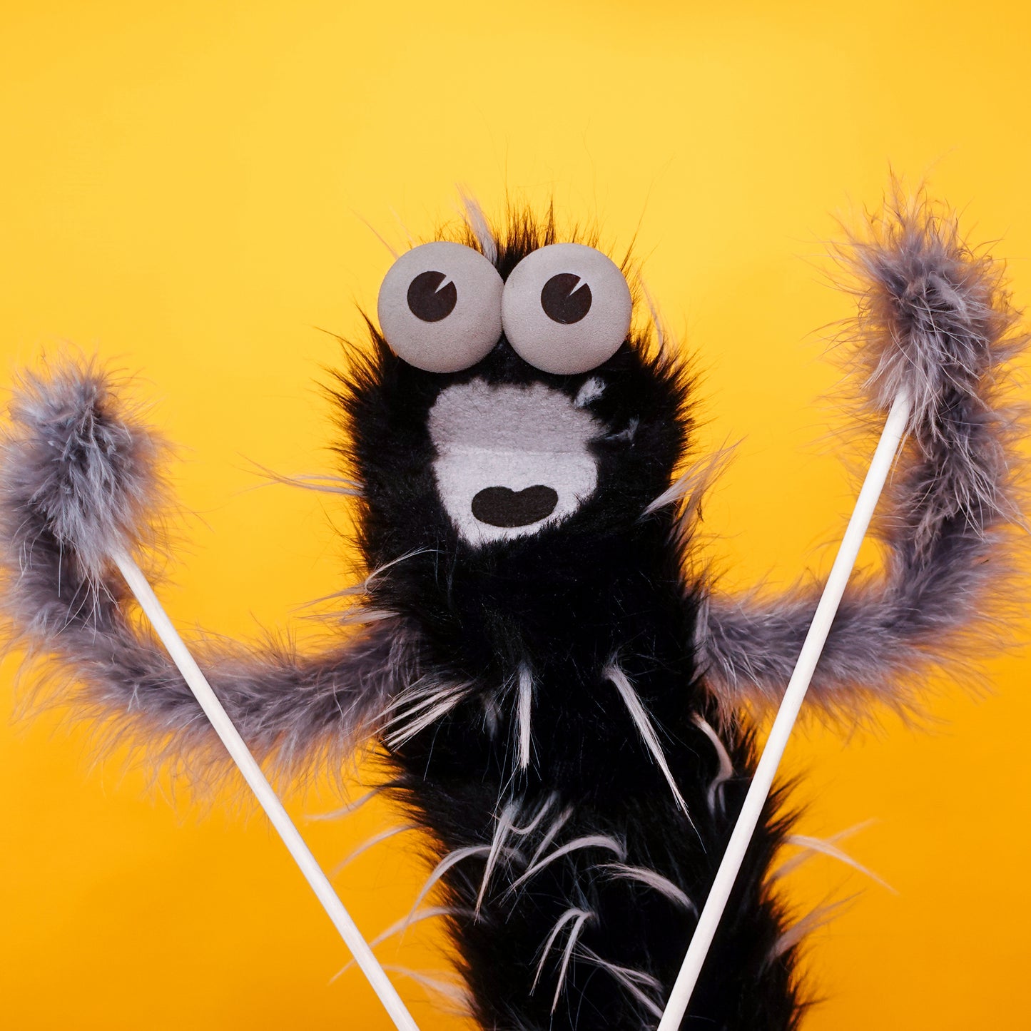 Ink Blot Zigzag - Hand & Rod Puppet