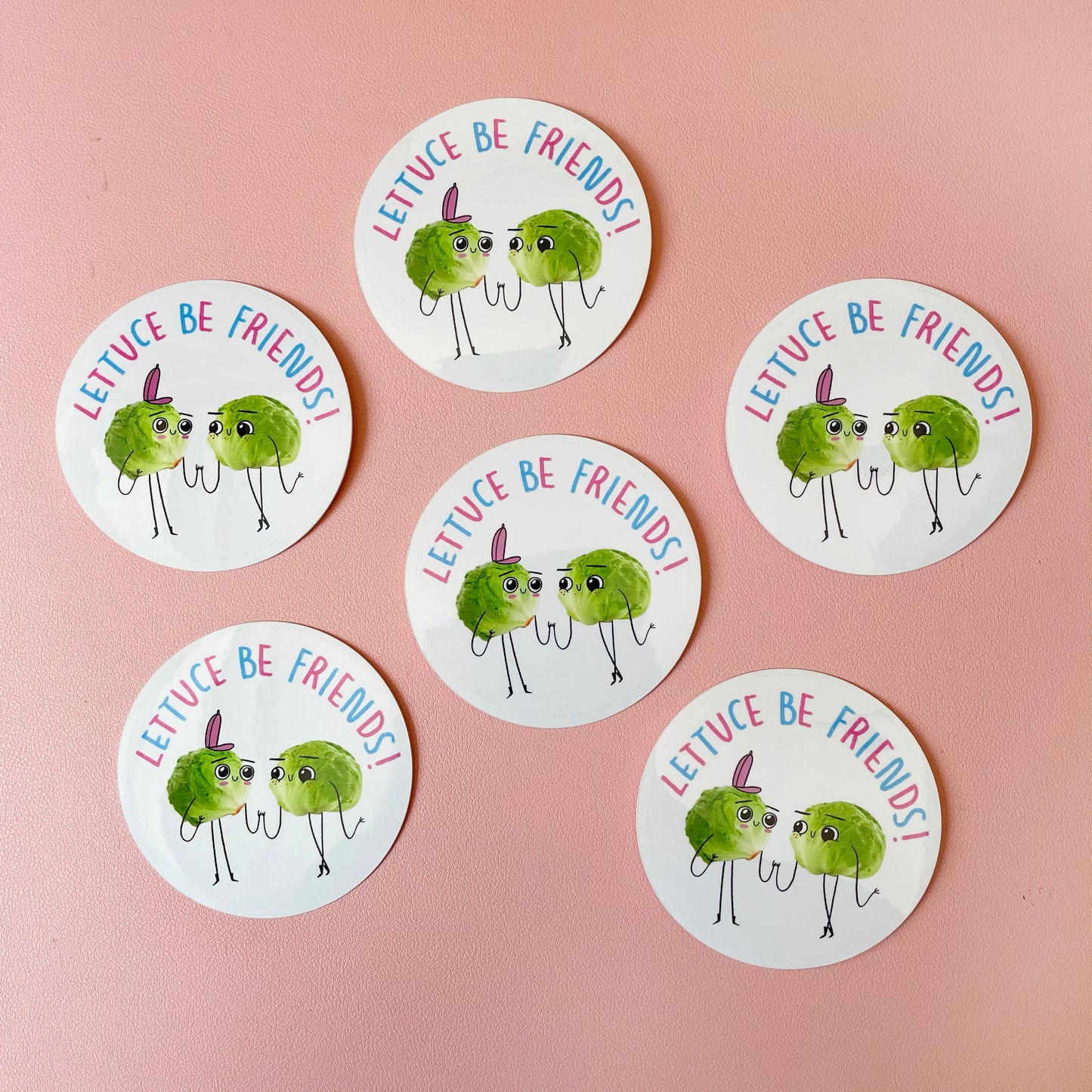 Lettuce Be Friends Sticker