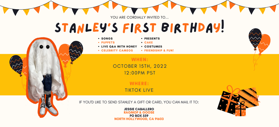You're invited to Stanley's First Birthday Party!