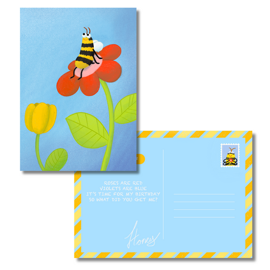 March 2025 - Honey's Favorite Flower - Exclusive Patreon Postcard