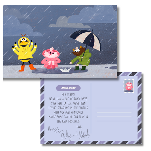 April 2025 - Rainy Day - Exclusive Patreon Postcard