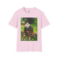 Pinky In Flowers T-Shirt (Adult Unisex)