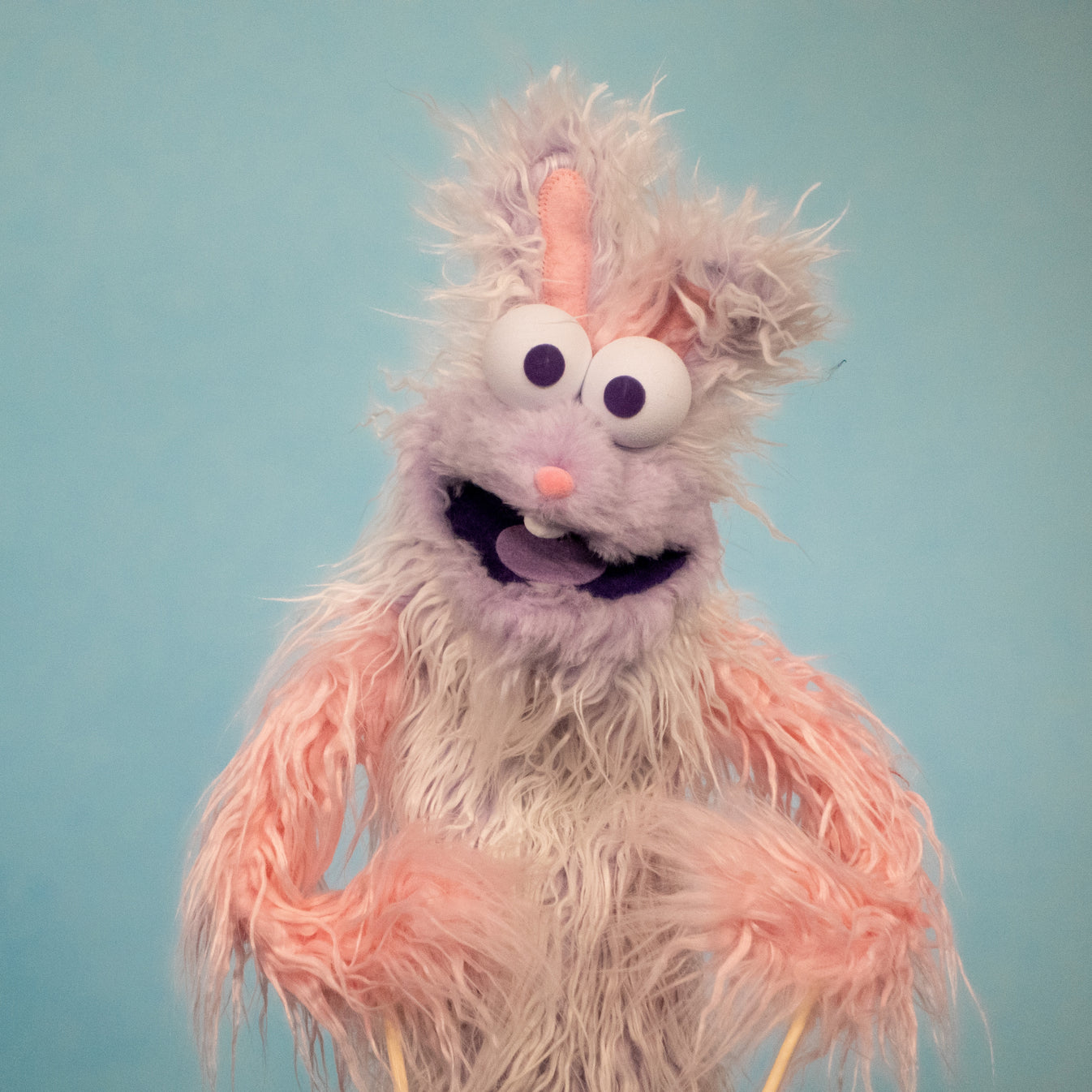 Bunny Lavender Hand & Rod Puppet Ragmop & Goose