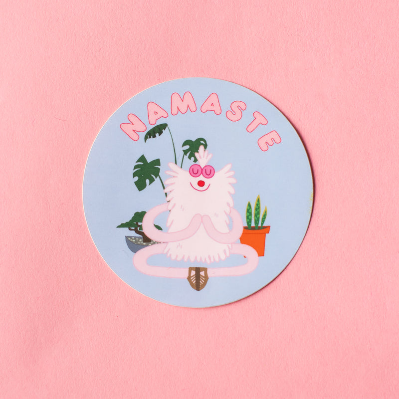 Namaste Pinky Vinyl Sticker