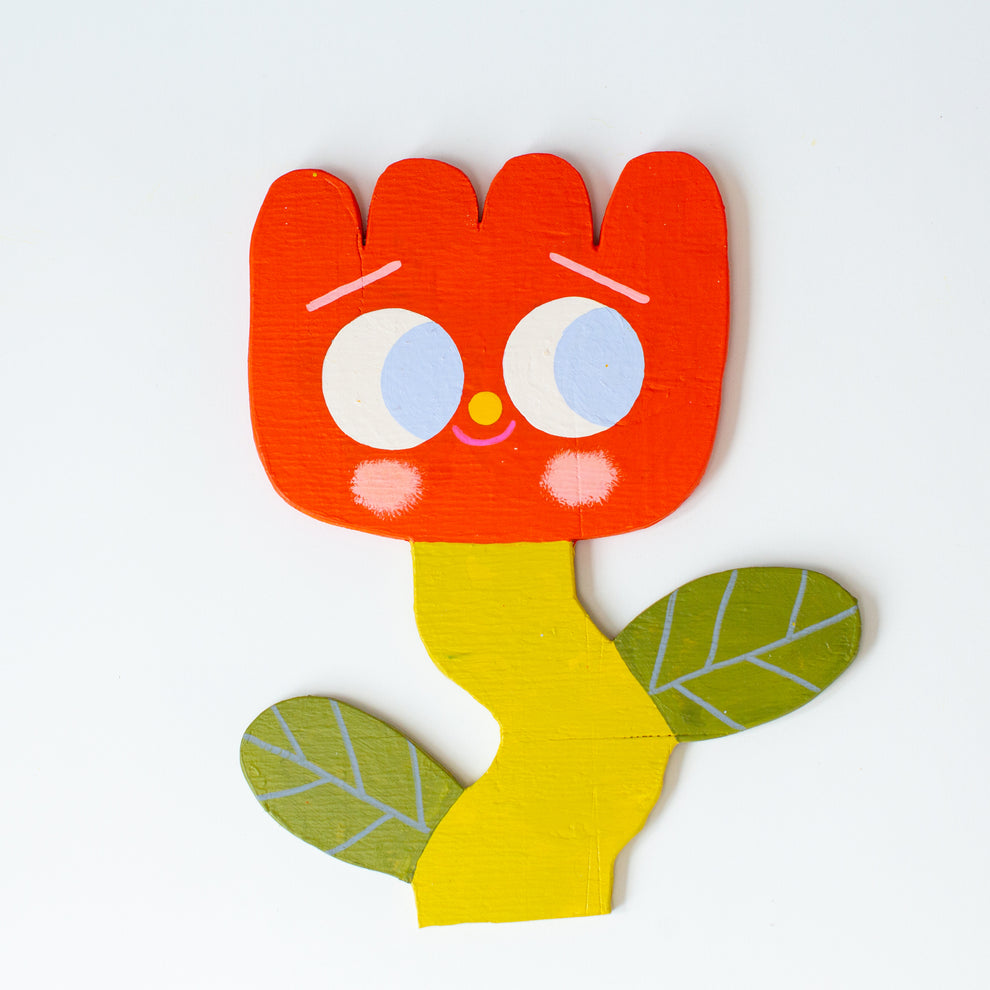 Red Tulip Wall Art Ragmop & Goose