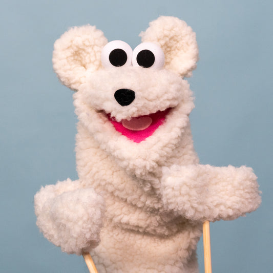 Lewis The Polar Bear - Small Hand Puppet