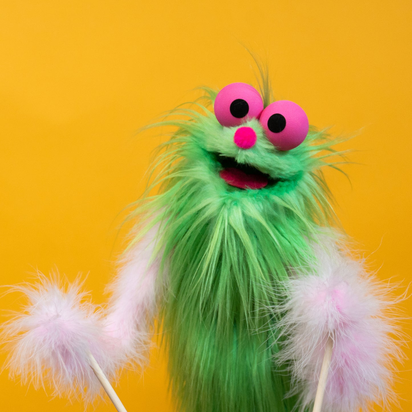 Green Pinky - Hand & Rod  Puppet