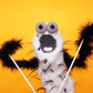 Inverted Ink Blot Zigzag - Hand & Rod  Puppet