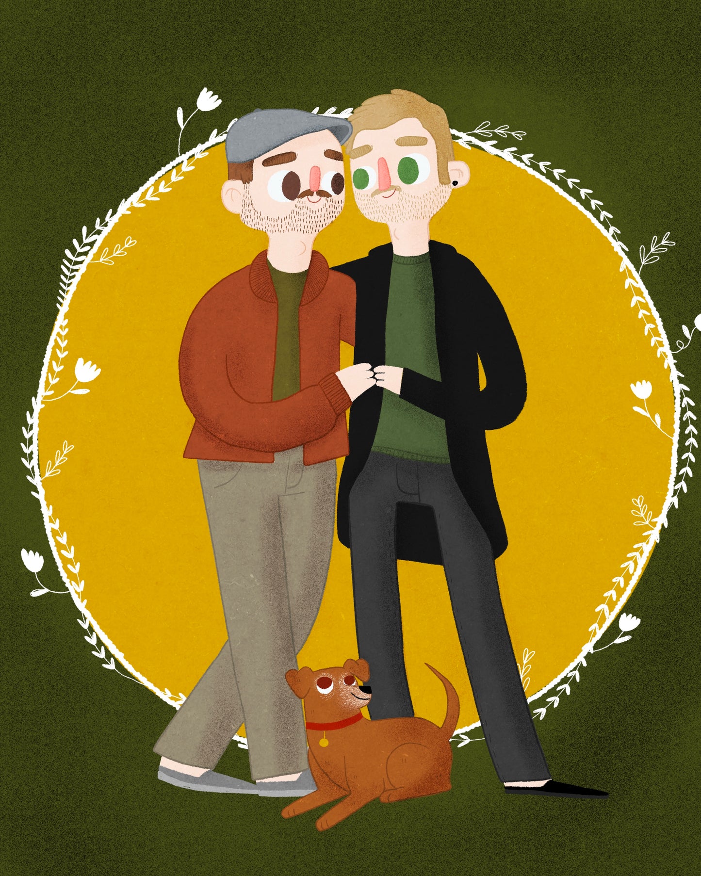 Custom Commission Family/Couple/Sibling/Best Friend/Pet Portrait Illustration Gift