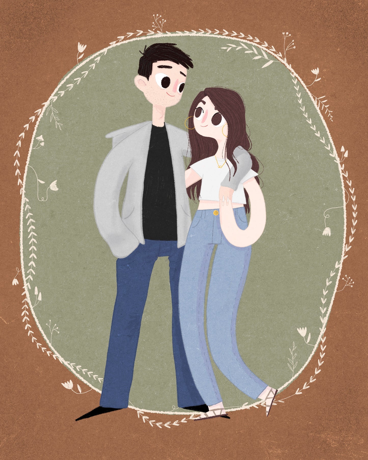 Custom Commission Family/Couple/Sibling/Best Friend/Pet Portrait Illustration Gift
