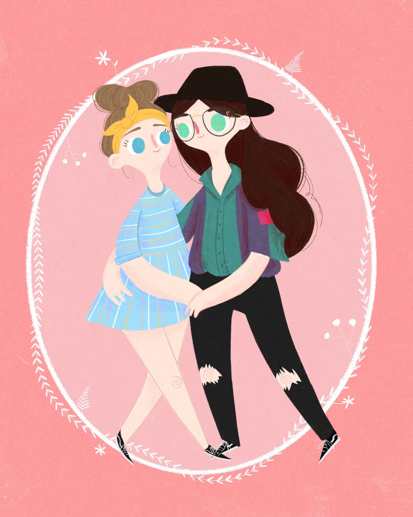 Custom Commission Family/Couple/Sibling/Best Friend/Pet Portrait Illustration Gift