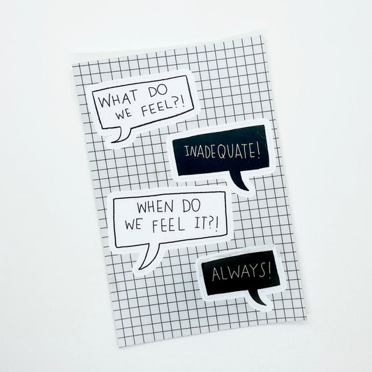 Inadequate Sticker Sheet